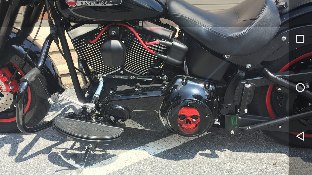 Harley Davidson derby cover Sinister skull