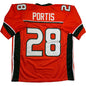 Autographed/Signed Clinton Portis Miami Orange College Football Jersey Beckett BAS COA