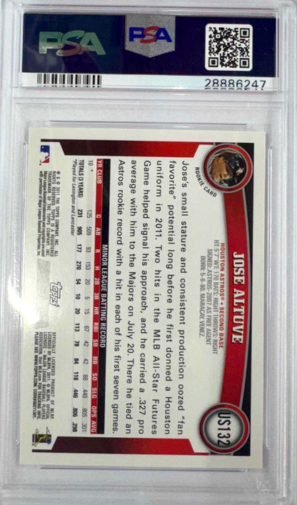 Graded 2011 Topps Update Jose Altuve #US132 Rookie RC Baseball Card PSA 10 Gem Mint