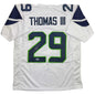 Autographed/Signed Earl Thomas III Seattle White Football Jersey Beckett BAS COA