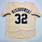 Autographed/Signed Jacob Misiorowski Milwaukee Cream Baseball Jersey JSA COA