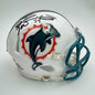 Autographed/Signed Ricky Williams Miami Dolphins Mini Football Helmet JSA COA