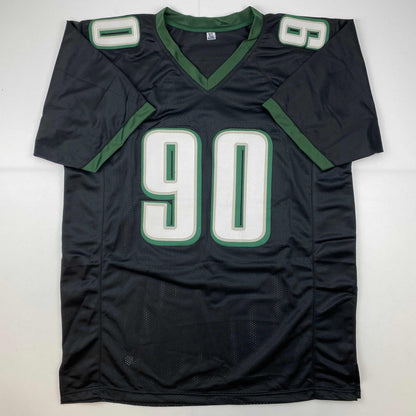 Autographed/Signed Jordan Davis Philadelphia Black Football Jersey JSA COA