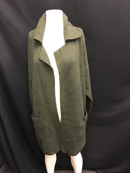 Style & Co. Womens plus Drapey Pocket Sweatercoat