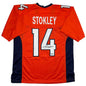 Autographed/Signed Brandon Stokley Denver Orange Football Jersey Beckett BAS COA
