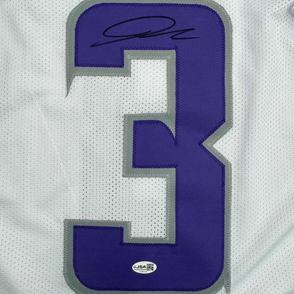 Autographed/Signed Jordan Addison Minnesota White Alternate Football Jersey JSA COA