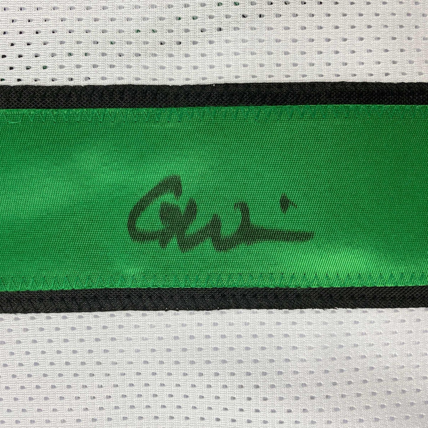 Autographed/Signed Garrett Wilson New York White Football Jersey JSA COA