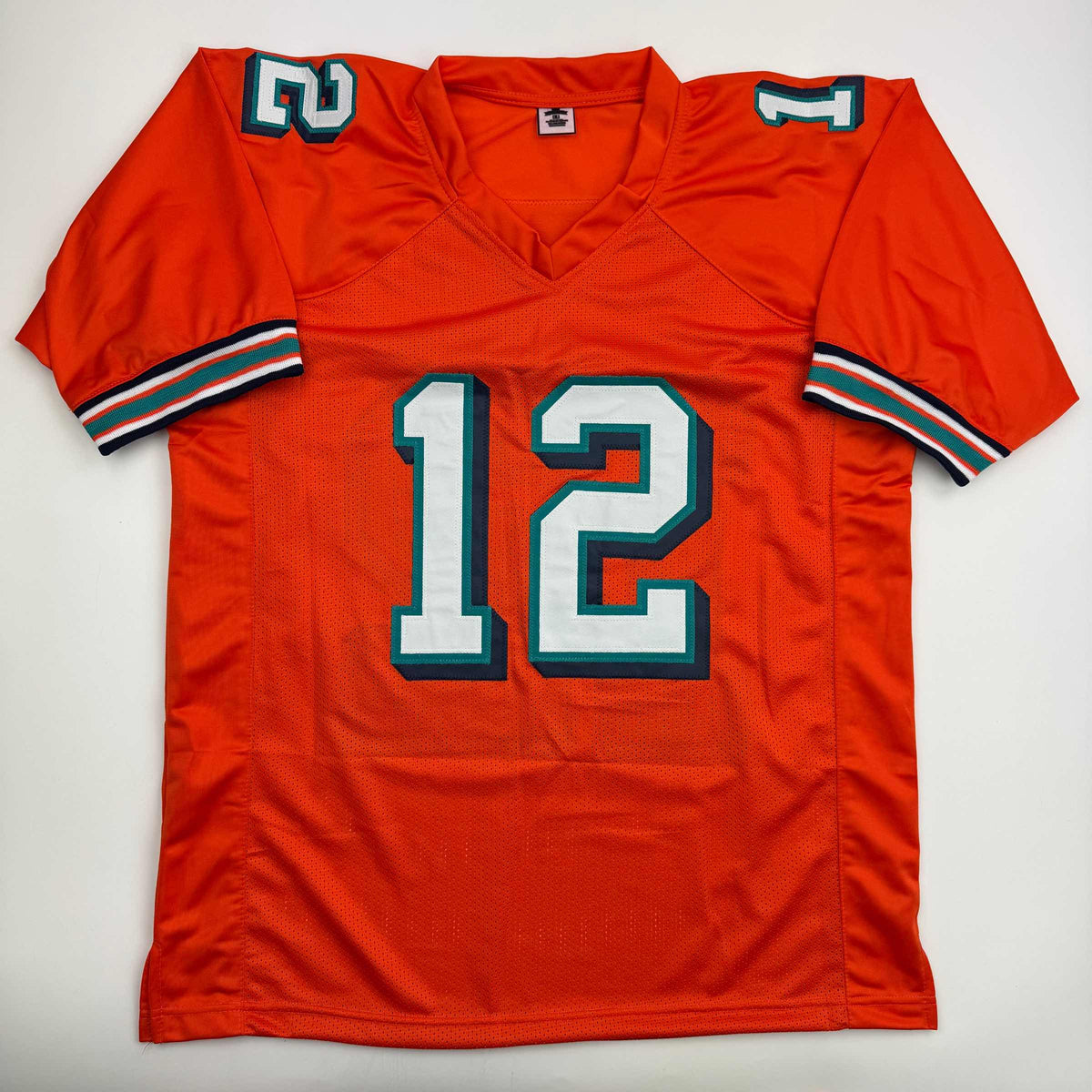 Autographed/Signed Bob Griese Miami Orange Football Jersey JSA COA