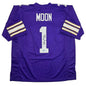 Autographed/Signed Warren Moon HOF 06 Minnesota Purple Football Jersey Beckett BAS COA