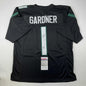 Autographed/Signed Ahmad Sauce Gardner New York Black Football Jersey Beckett BAS COA