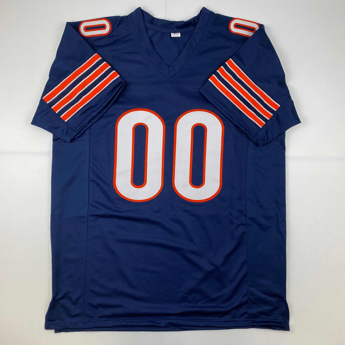 Autographed/Signed Chevy Chase Clark Griswold Christmas Vacation Chicago Blue Football Jersey Beckett BAS COA