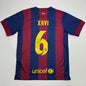 Autographed/Signed Xavi Hernandez FC Barcelona Blue Soccer Jersey Beckett BAS COA