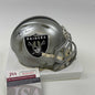 Autographed/Signed Rich Gannon Las Vegas Oakland Raiders Football Mini Helmet JSA COA
