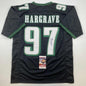 Autographed/Signed Javon Hargrave Philadelphia Black Football Jersey JSA COA