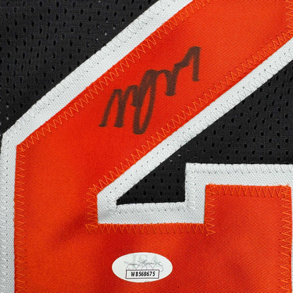 Autographed/Signed Miles Deuce McBride New York Black Basketball Jersey JSA COA