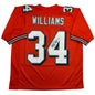 Autographed/Signed Ricky Williams Miami Orange Football Jersey JSA COA