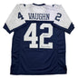 Autographed/Signed Deuce Vaughn Dallas Thanksgiving Day Football Jersey JSA COA