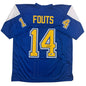 Autographed/Signed Dan Fouts San Diego Royal Blue Football Jersey JSA COA