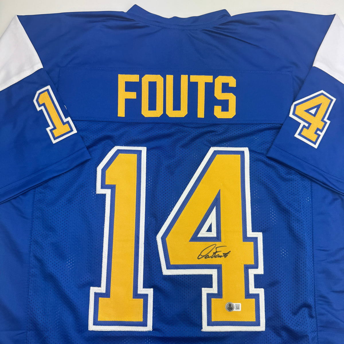 Autographed/Signed Dan Fouts San Diego Royal Blue Football Jersey JSA COA