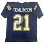 Autographed/Signed LaDainian Tomlinson San Diego Dark Blue Football Jersey JSA COA