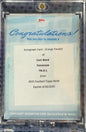 2025 Topps Now Cam Ward #D1 Draft Night Orange Auto /25 Redemption Rookie RC Football Card