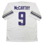 Autographed/Signed J.J. JJ McCarthy Minnesota Winter Warrior White Football Jersey Beckett BAS COA