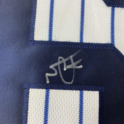 Autographed/Signed Nestor Cortes New York Pinstripe Baseball Jersey PSA/DNA COA
