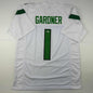 Autographed/Signed Ahmad Sauce Gardner New York White Football Jersey Beckett BAS COA