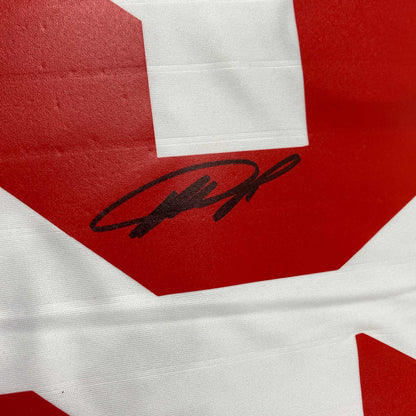 Autographed/Signed Ricardo Kaka AC Milan White Soccer Futbol Jersey Beckett BAS COA