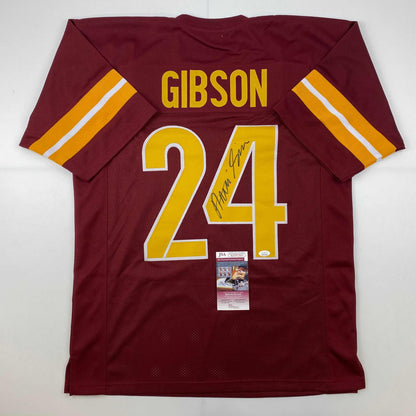 Autographed/Signed Antonio Gibson Washington Red 2022 Football Jersey JSA COA