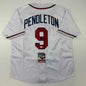 Autographed/Signed Terry Pendleton Atlanta White Baseball Jersey JSA COA