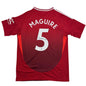Autographed/Signed Harry Maguire Manchester United Red Soccer Jersey Beckett BAS COA