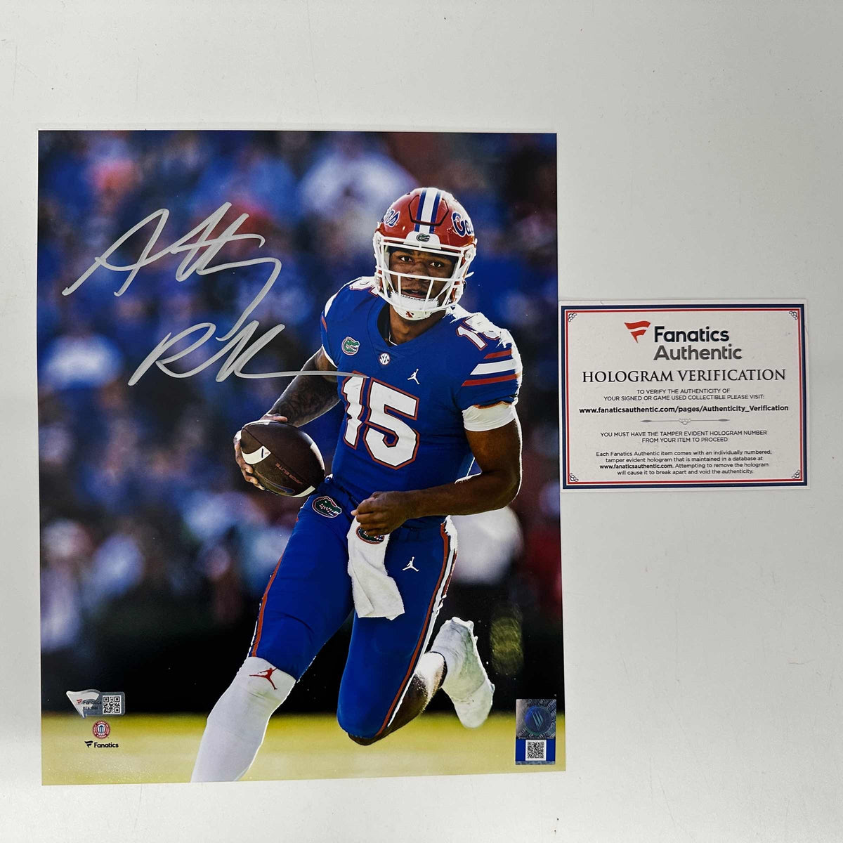 Autographed/Signed Anthony Richardson Florida Gators 8x10 College Football Photo Fanatics COA