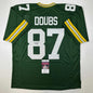Autographed/Signed Romeo Doubs Green Bay Green Football Jersey JSA COA