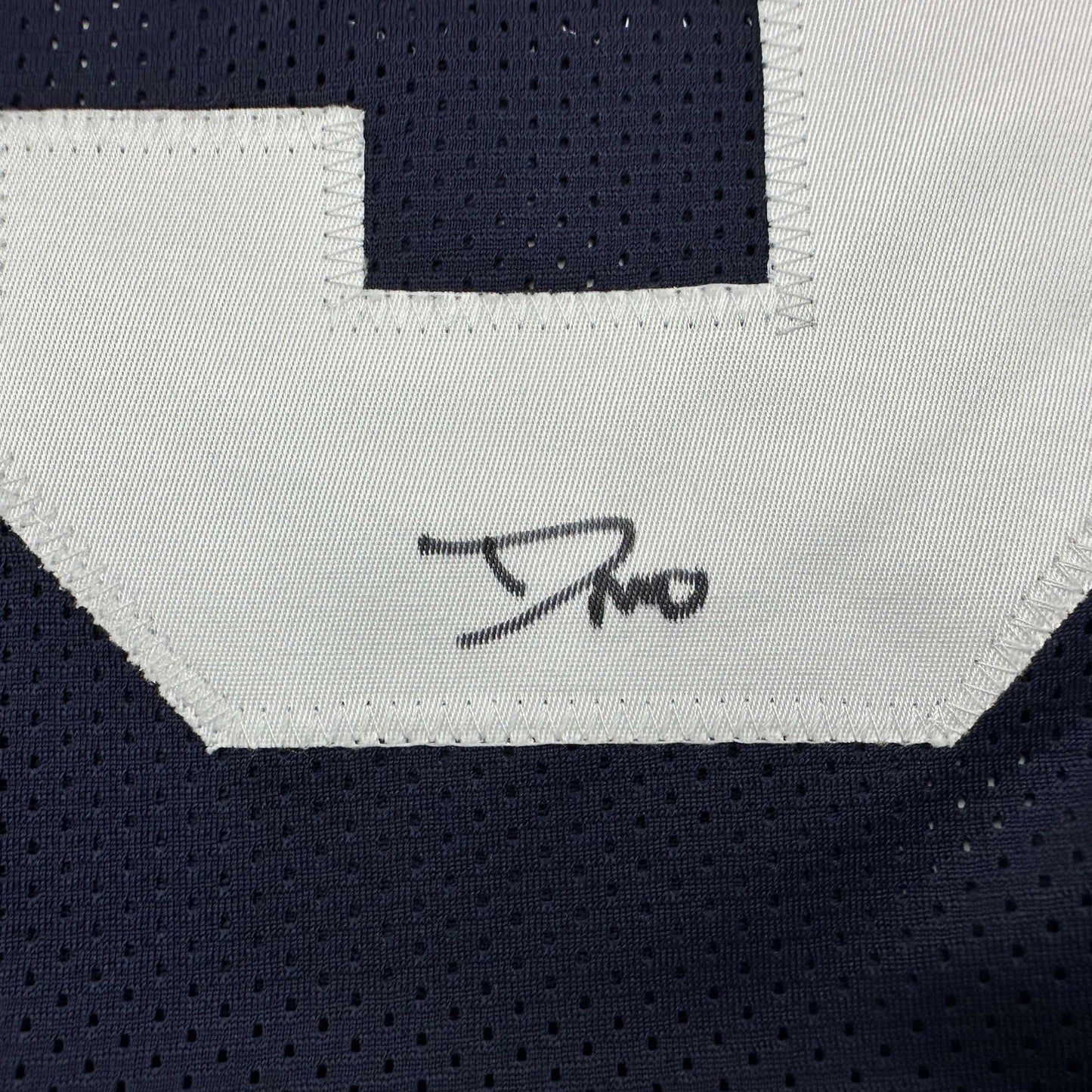 Autographed/Signed DeMarvion Overshown Dallas Thanksgiving Day Football Jersey JSA COA