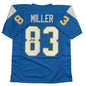 Autographed/Signed Anthony Miller San Diego Los Angeles LA Powder Blue Football Jersey JSA COA