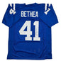 Autographed/Signed Antoine Bethea Indianapolis Blue Football Jersey JSA COA