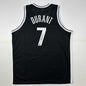 Autographed/Signed Kevin Durant Brooklyn Black Basketball Jersey Beckett BAS COA