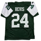 Autographed/Signed Darrelle Revis New York Green Football Jersey Beckett BAS COA