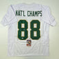 Autographed/Signed Lou Holtz 1988 National Champs Notre Dame White College Football Jersey JSA COA