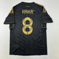 Autographed/Signed Ricardo Kaka Real Madrid Black Retro Soccer Futbol Jersey Beckett BAS COA