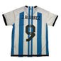Autographed/Signed Julian Alvarez Argentina Blue/White Soccer World Cup Jersey Beckett BAS COA