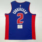 Autographed/Signed Cade Cunningham Detroit Pistons Blue Authentic Basketball Jersey Fanatics COA