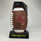 Autographed/Signed Nick Saban Alabama Crimson Tide Full Size FS F/S White Panel Logo College Football Beckett BAS COA