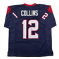 Autographed/Signed Nico Collins Houston Blue Rookie Football Jersey JSA COA