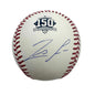 Autographed/Signed Ronald Acuna Jr. Braves 150th Anniversary Rawlings Official Major League ROML Baseball JSA COA