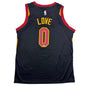Autographed/Signed Kevin Love Cleveland Black Basketball Jersey Beckett BAS COA