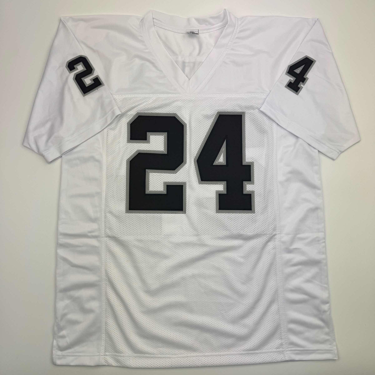 Autographed/Signed Charles Woodson Oakland White Football Jersey GTSM Holo COA