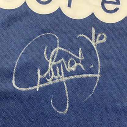 Autographed/Signed Neymar Jr. PSG Paris Saint-Germain Blue Soccer Futbol Jersey Beckett BAS COA