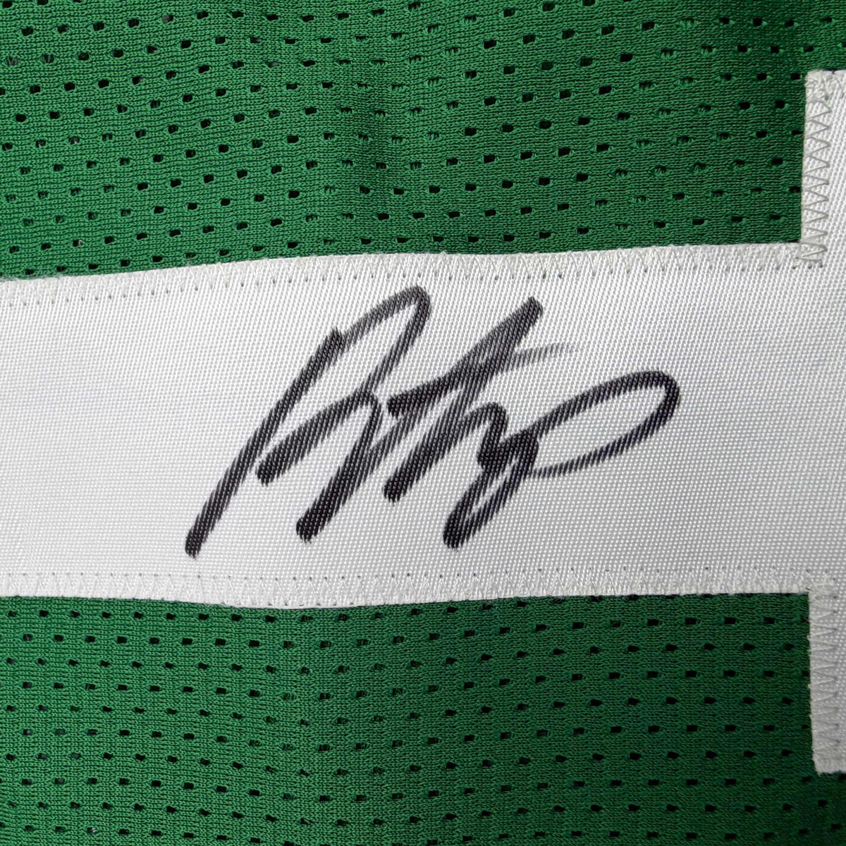Autographed/Signed Payton Pritchard Boston Green Basketball Jersey JSA COA